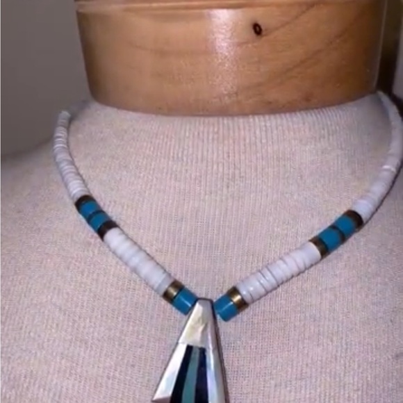 Turquoise MOP Necklace - Picture 2 of 9